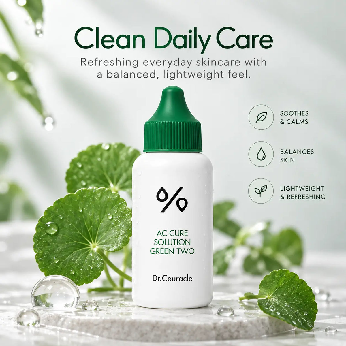 Dr. Ceuracle AC helps care for Solution Green Two 50ml