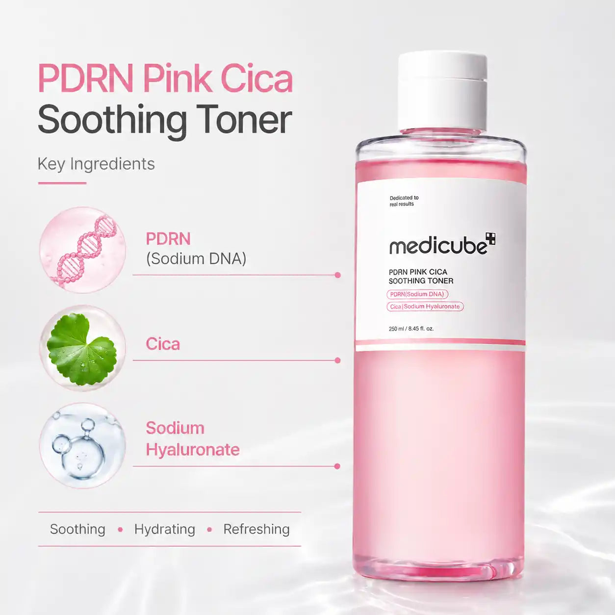 Medicube PDRN Pink Cica Soothing Toner 250ml