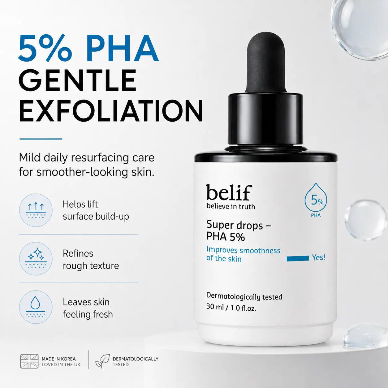 belif Super Drops PHA 5% 30ml