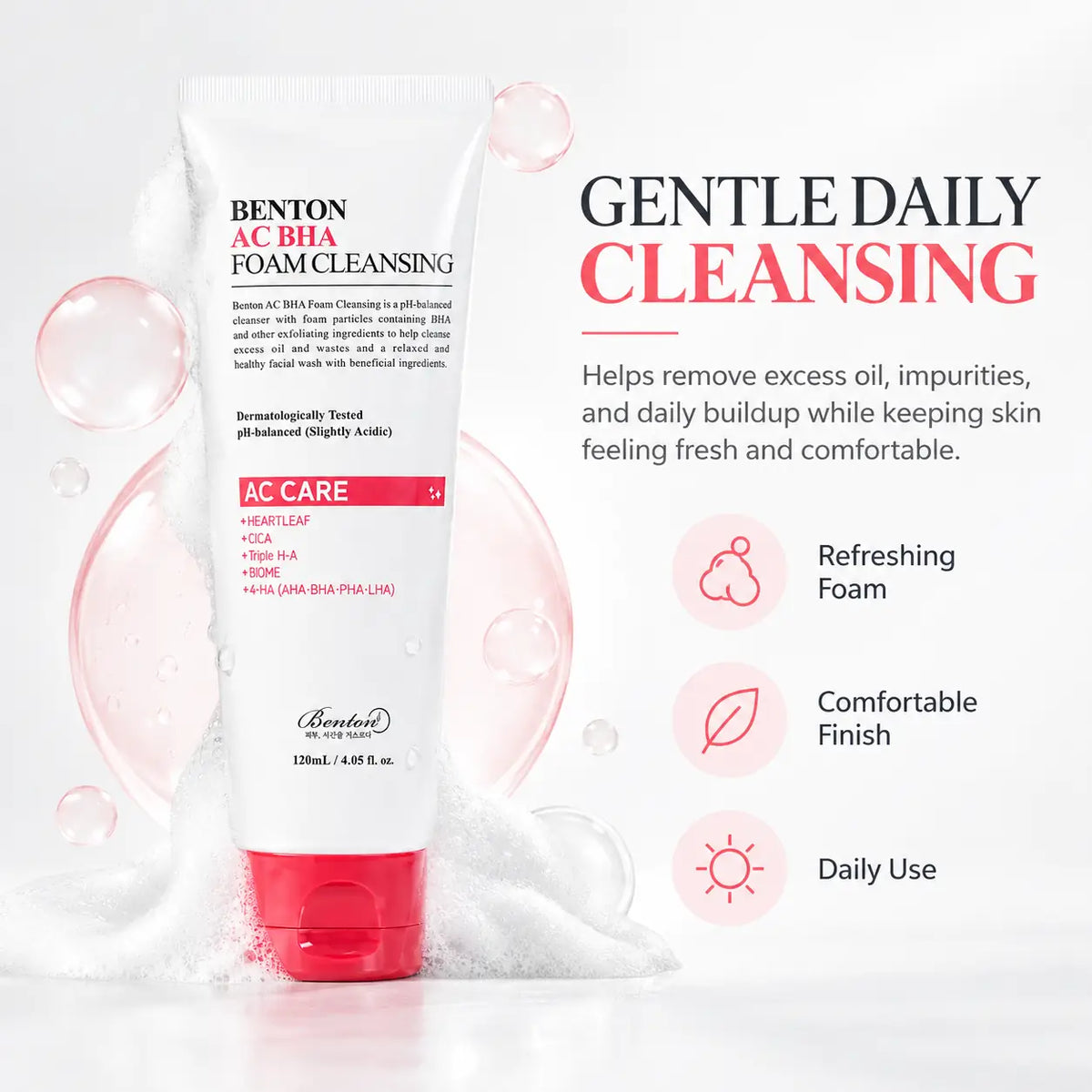 Benton AC BHA Foam Cleansing 120ml