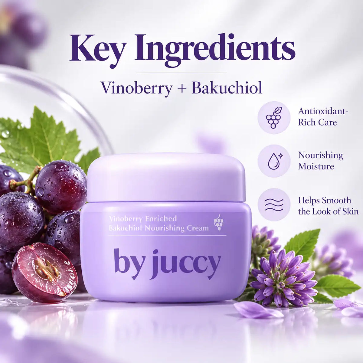 By Juccy Vinoberry Enriched Bakuchiol Nourishing Cream 55ml