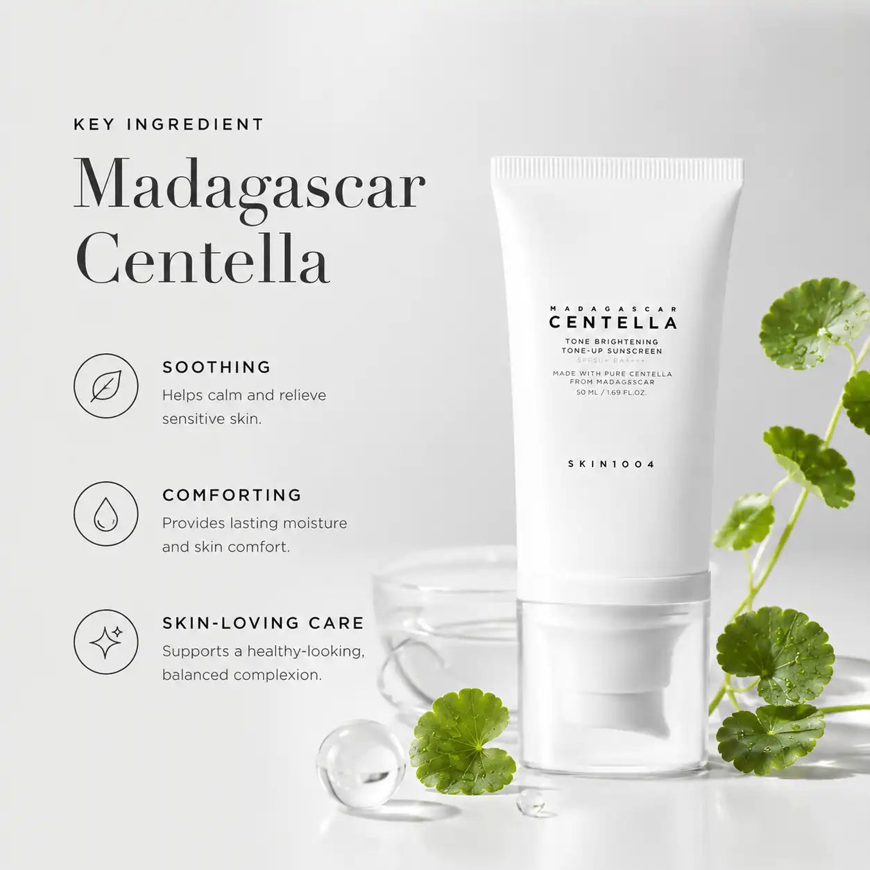 SKIN1004 Madagascar Centella Tone Brightening Tone-Up Sunscreen 50ml