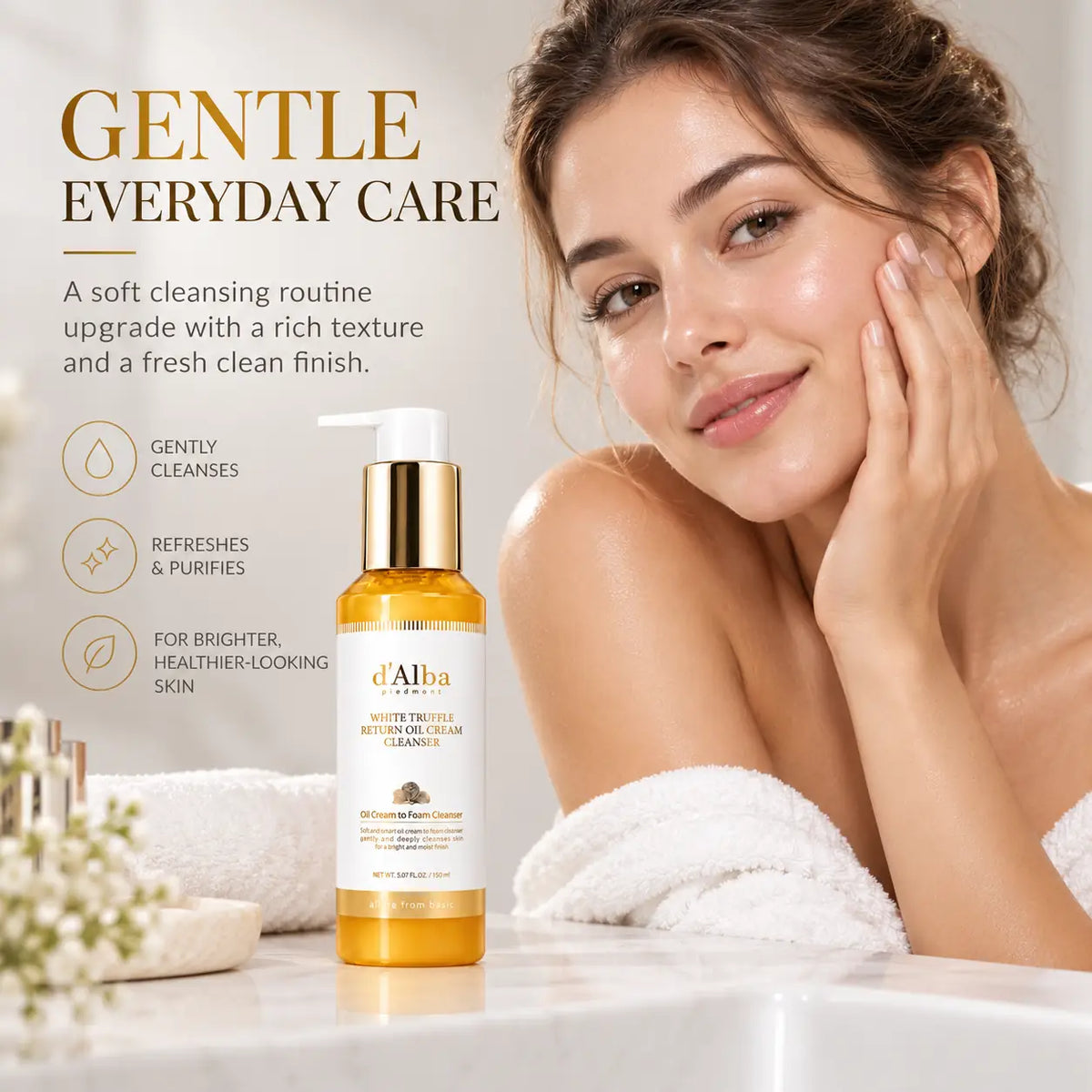 d'Alba White Truffle Return Oil Cream Cleanser 150ml
