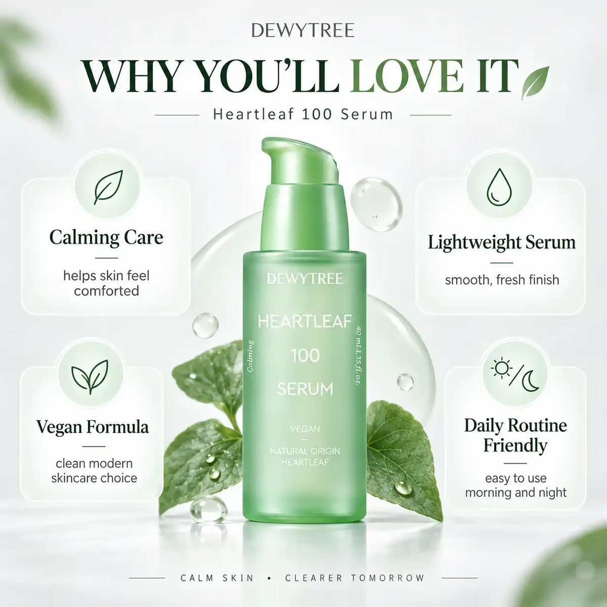 DEWYTREE Heartleaf 100 Serum 40ml