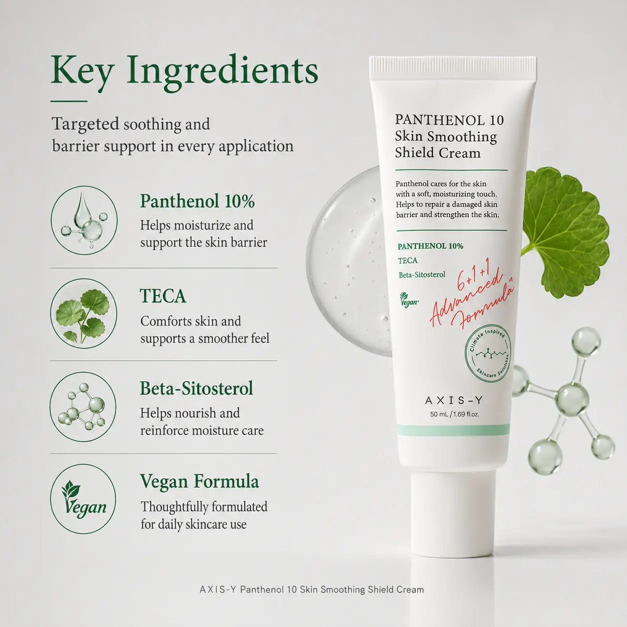 AXIS-Y Panthenol 10 Skin Smoothing Shield Cream 50ml