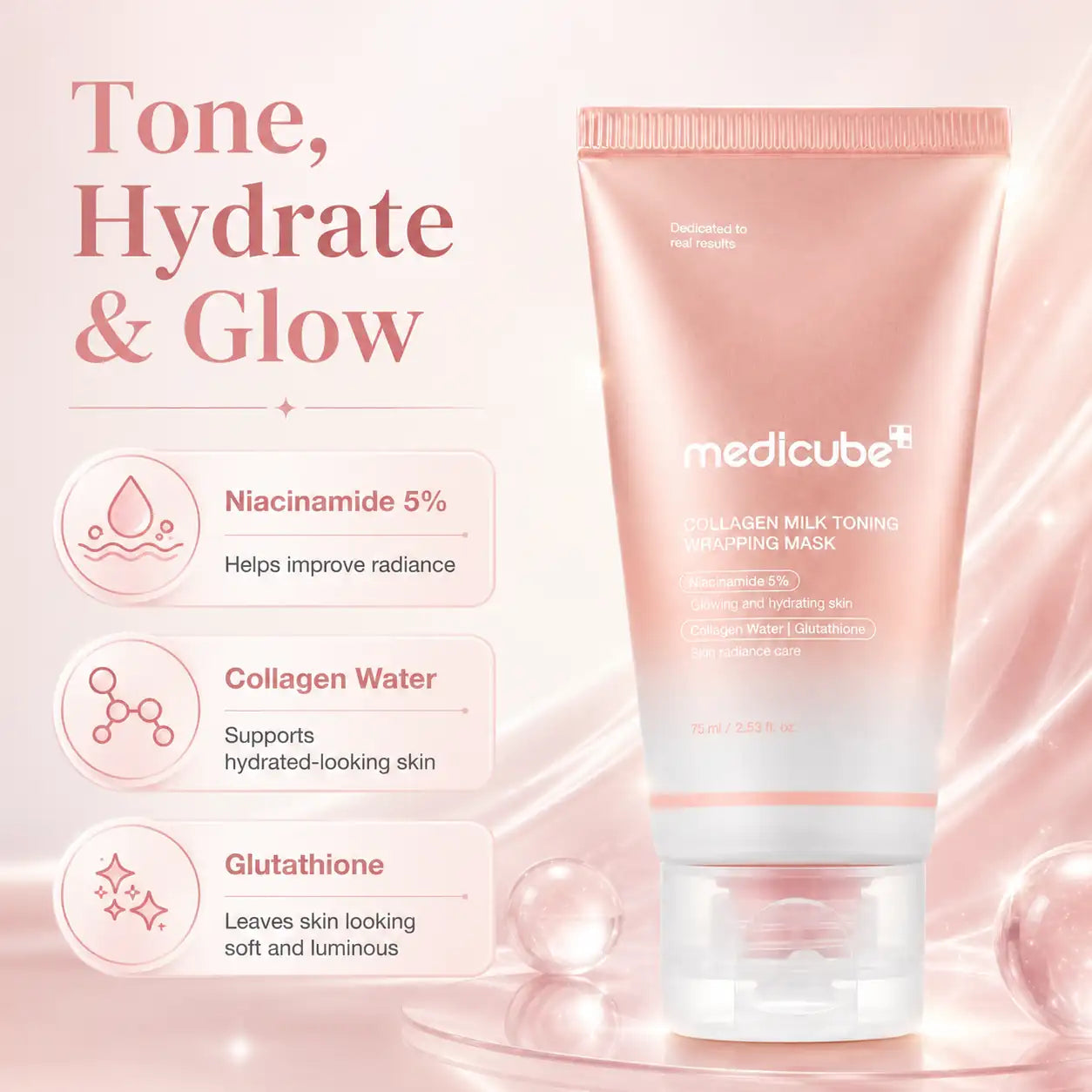 Medicube Collagen Milk Toning Wrapping Mask 75ml