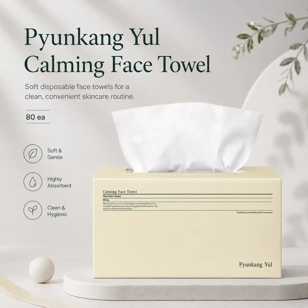Pyunkang Yul Calming Face Towel 80ea