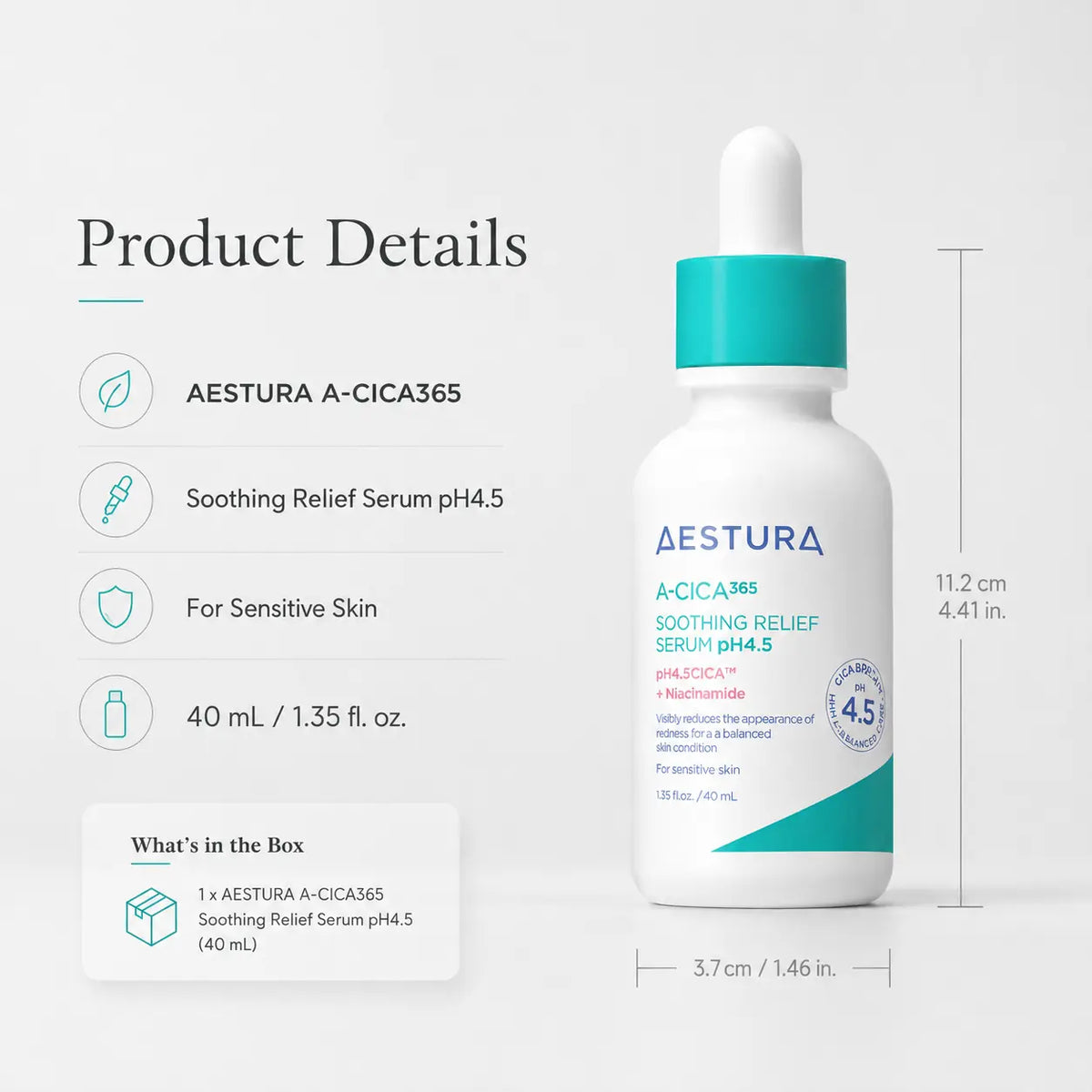 AESTURA A-Cica Soothing Relief Serum 40ml