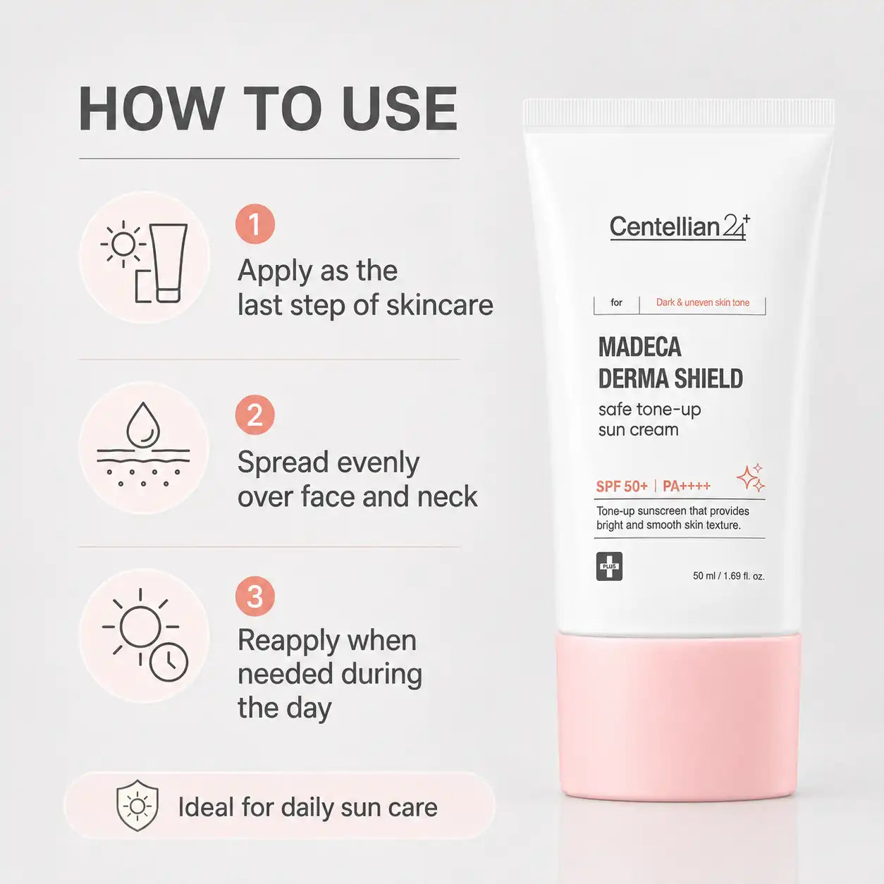 Centellian24 Derma Shield Tone Up Sun Cream 50ml
