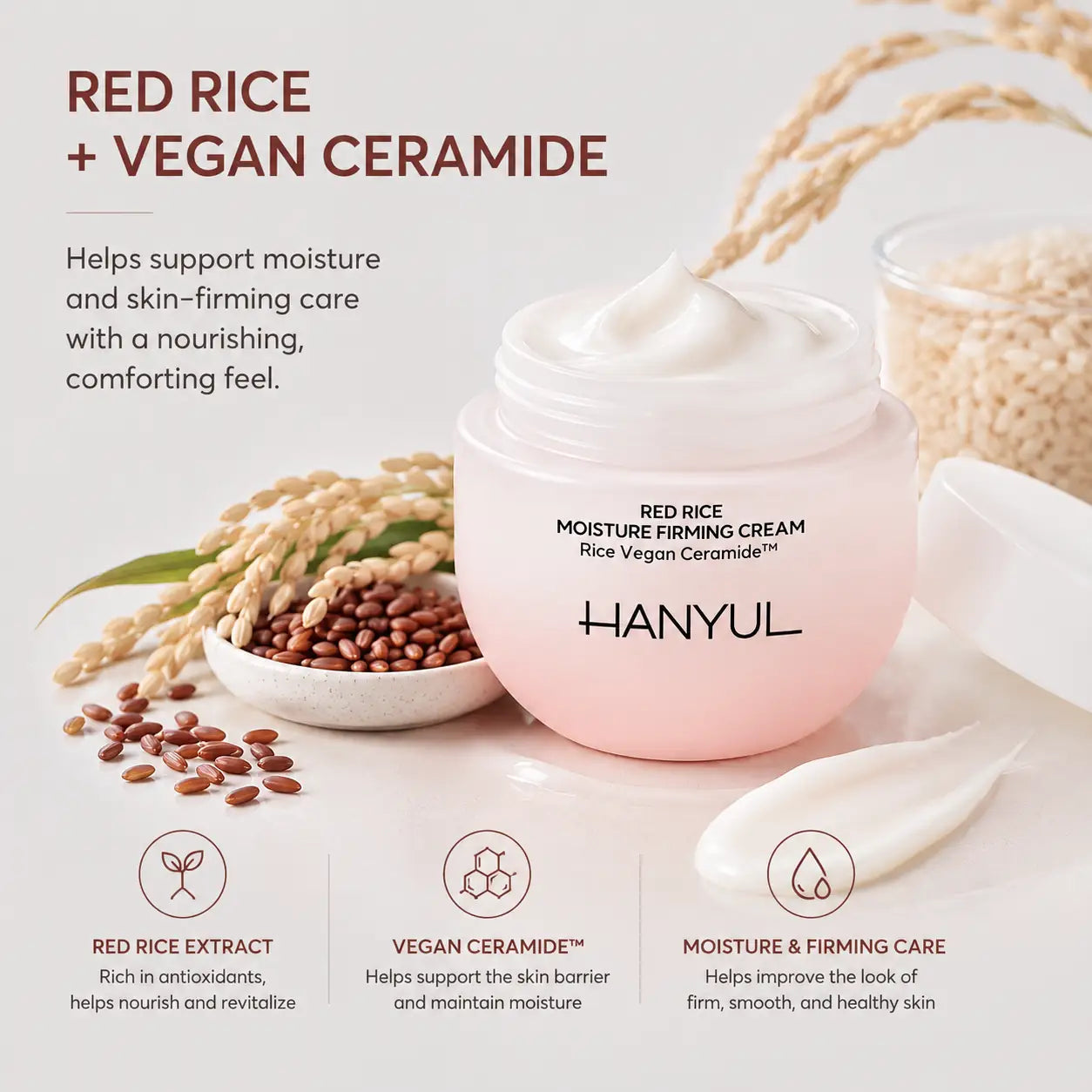 HANYUL Red Rice Vegan Ceramide Cream 55ml