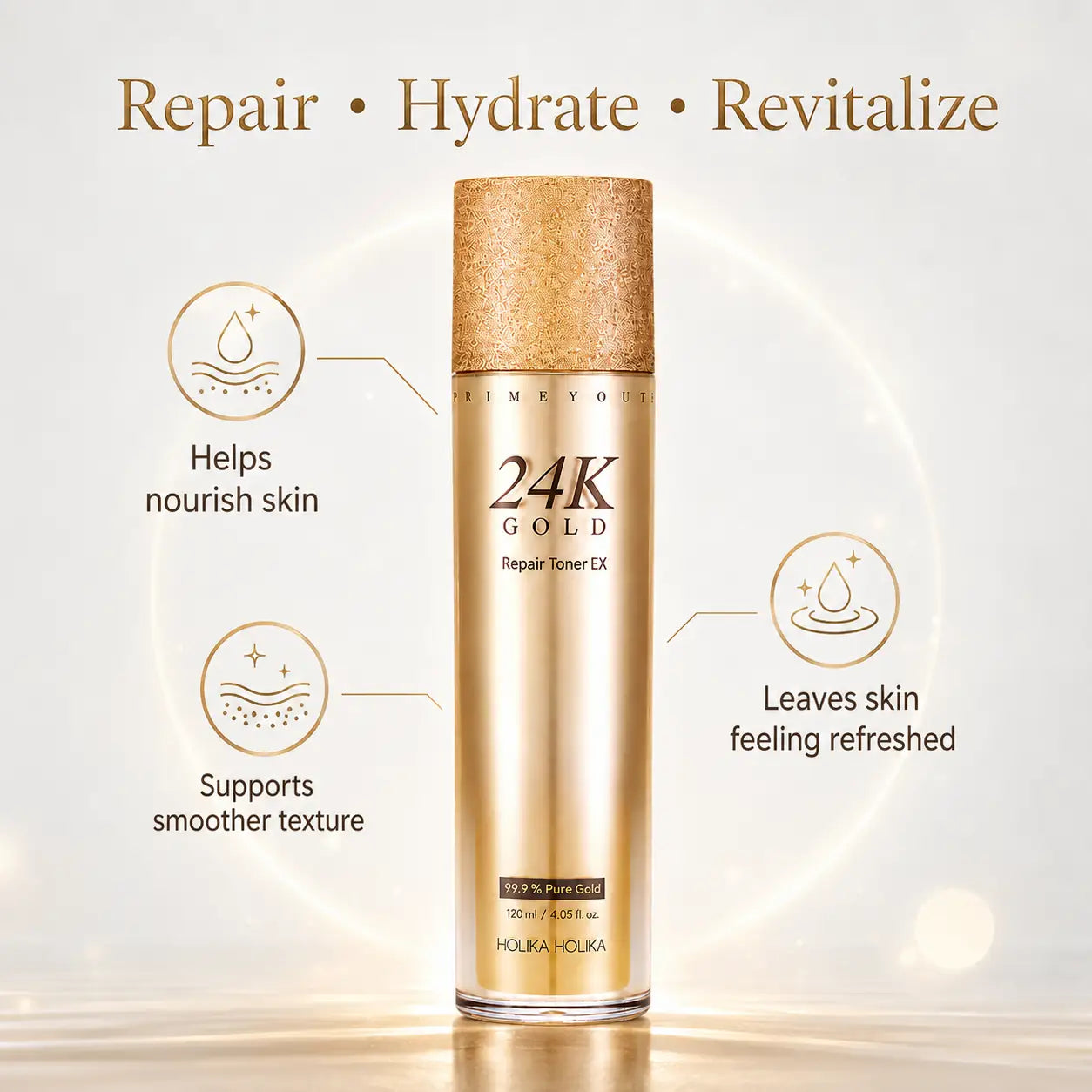 Holika Holika Prime Youth 24K Gold Repair Toner 120ml