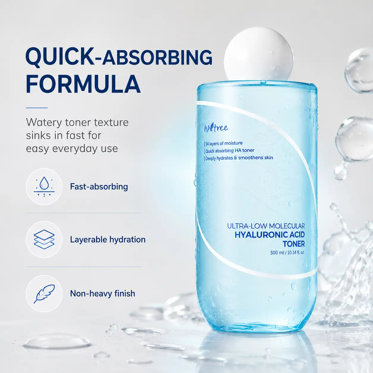 Isntree Ultra Low Molecular Hyaluronic Acid Toner 300ml