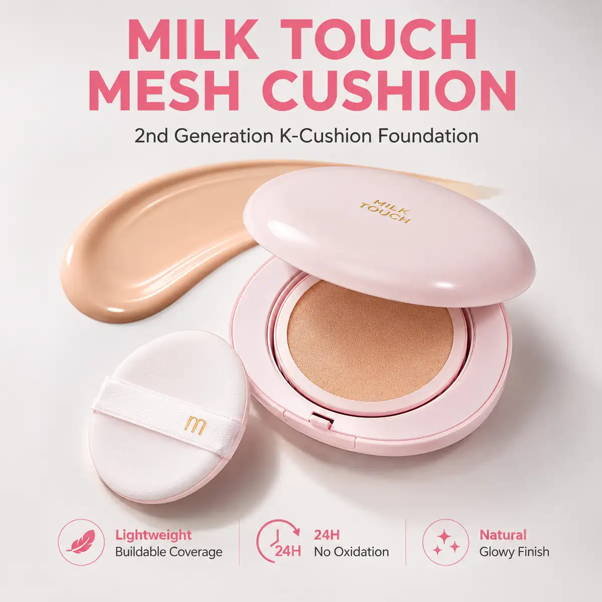 Milk Touch All Day Skin Fit Milky Glow Cushion 15G