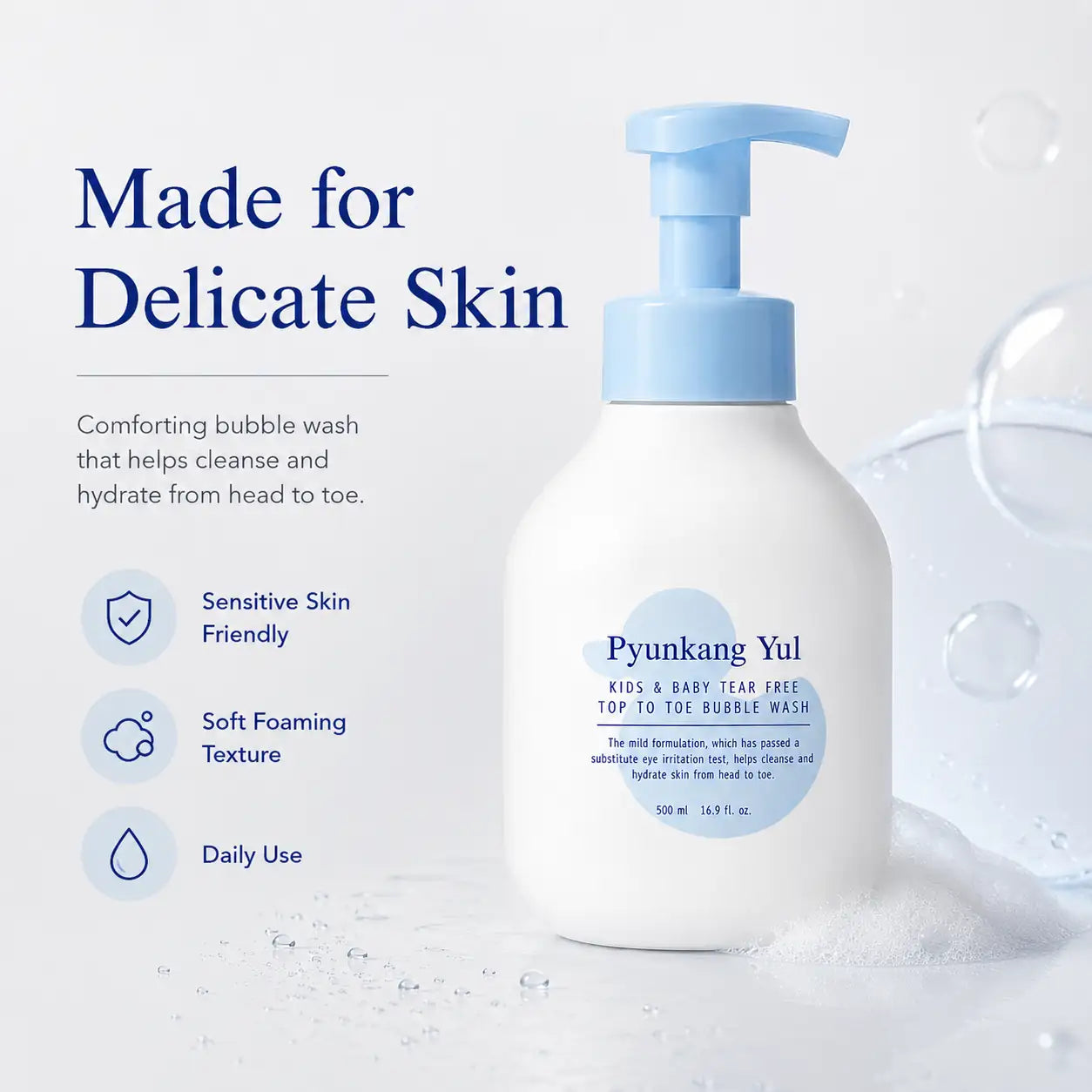 Pyunkang Yul Kids & Baby Top to Toe Bubble Wash 500ml
