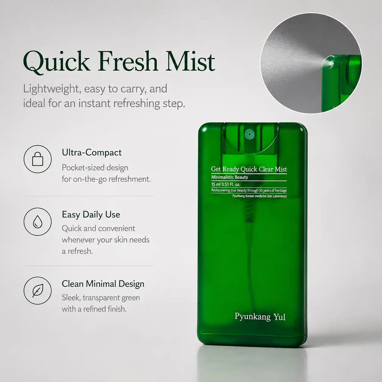 Pyunkang Yul Get Ready Quick Clear Mist 15ml