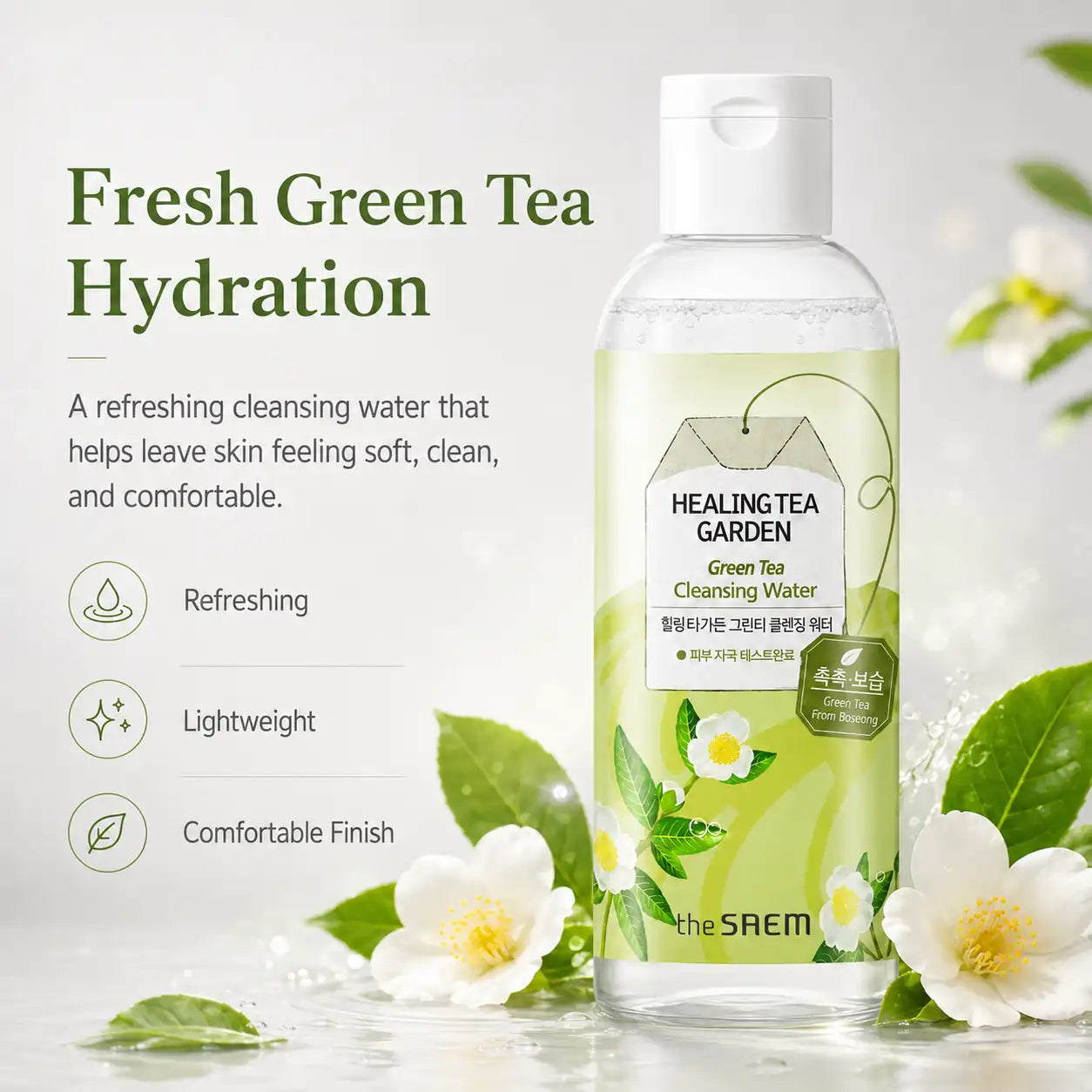 The Saem Healing Tea Garden Green Tea Cleansing Water 300ml