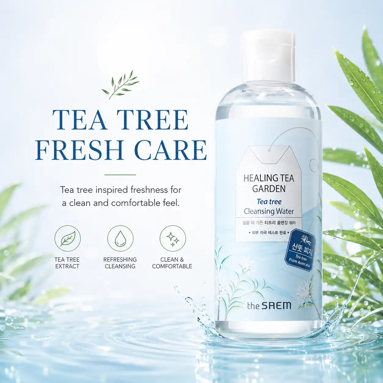 The Saem Healing Tea Garden Tea Tree Cleansing Water 300ml