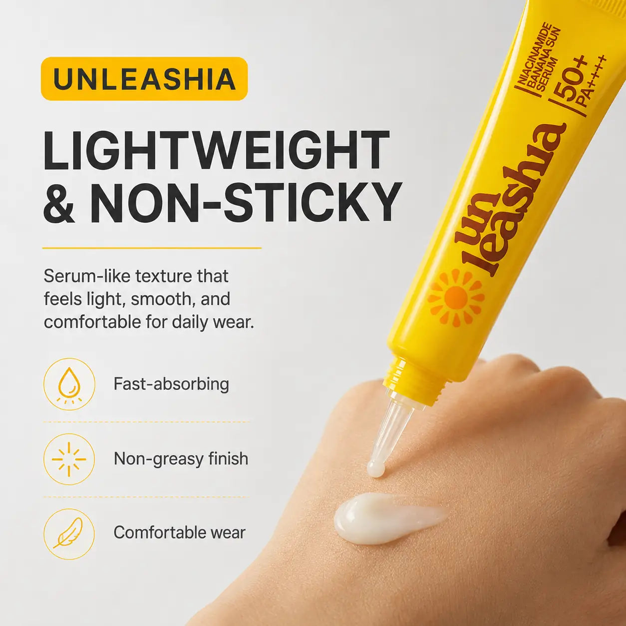 Unleashia Niacinamide Banana Sun Serum 40ml