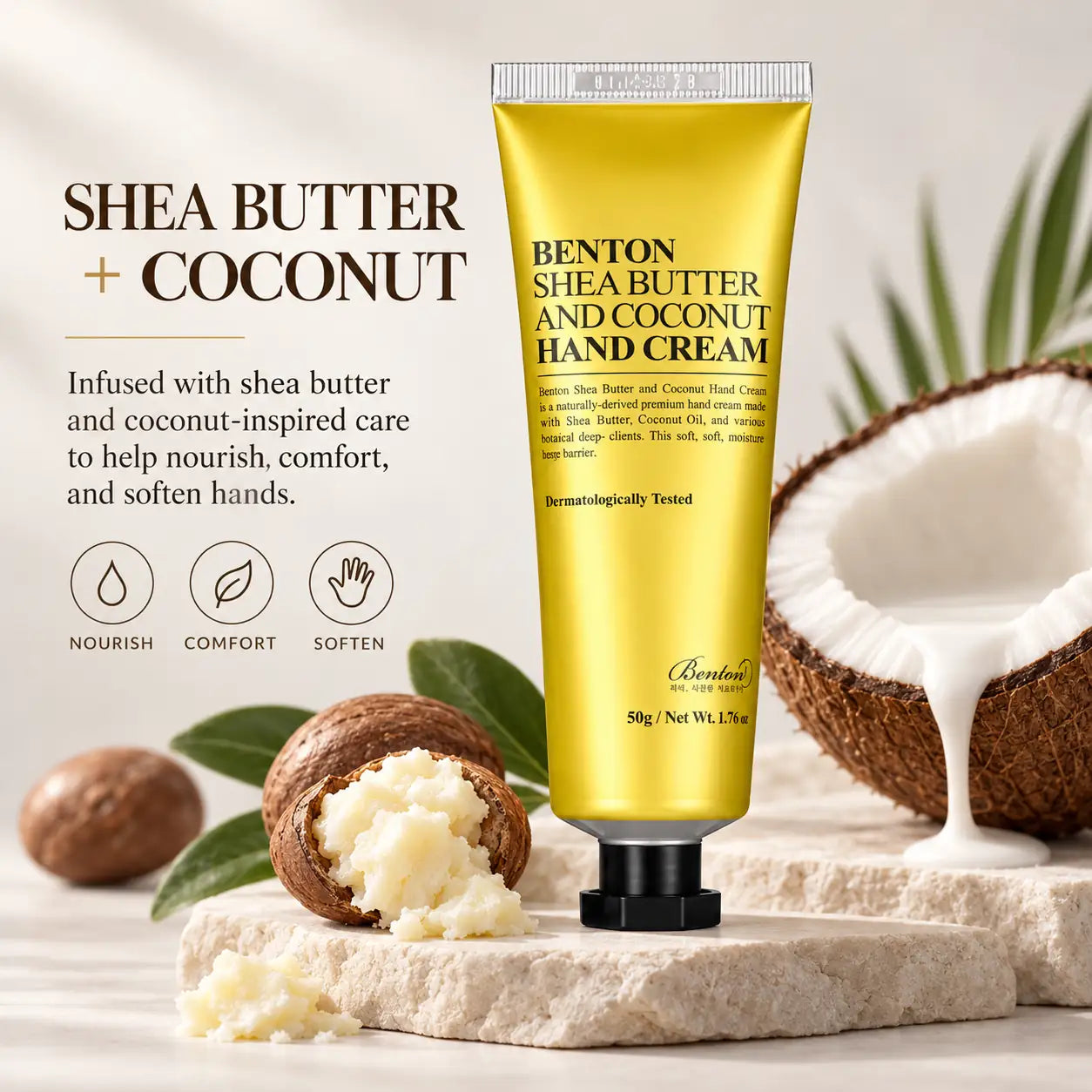 Benton Shea Butter and Coconut Hand Cream 50g