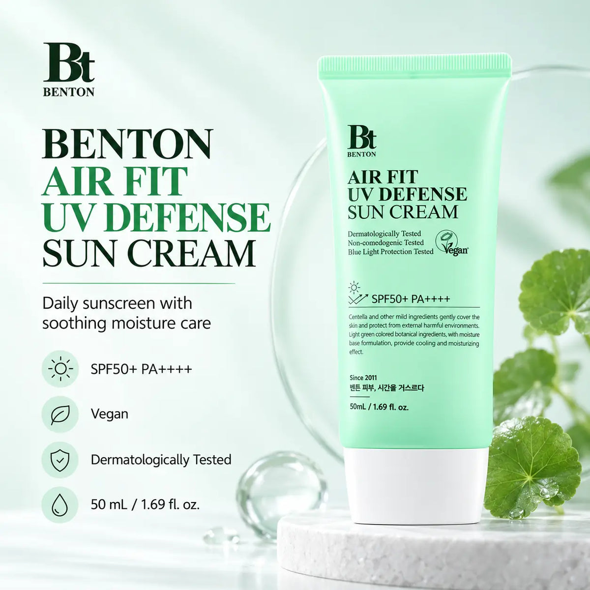 Benton Air Fit UV Defense Sun Cream SPF50+ PA++++ 50ml