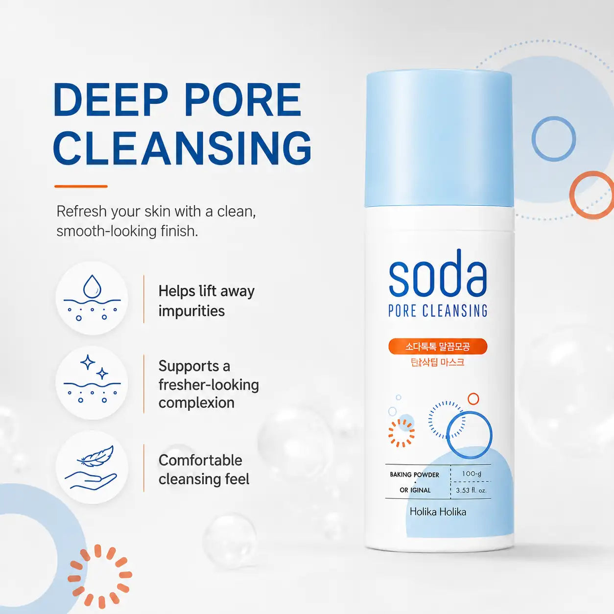 Holika Holika Soda Pore Cleansing O2 Bubble Mask 100ml