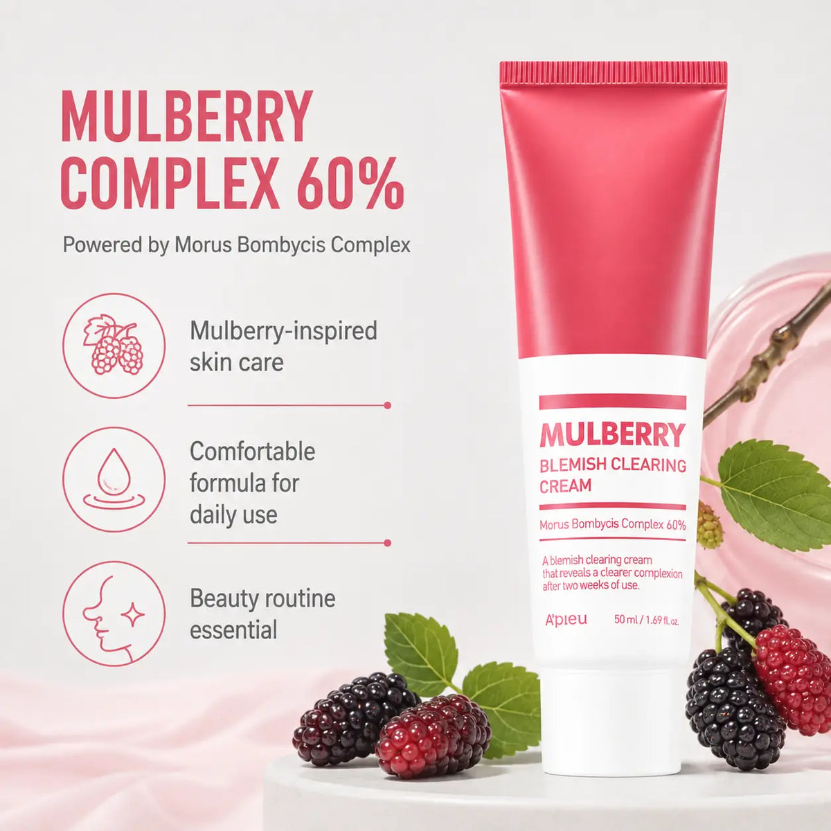 A'pieu Mulberry Blemish Clearing Cream 50ml