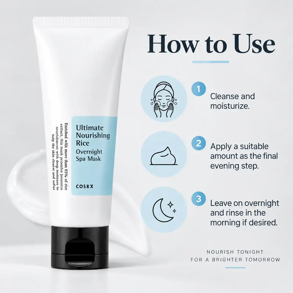 COSRX Ultimate Nourishing Rice Overnight Spa Mask 60ml