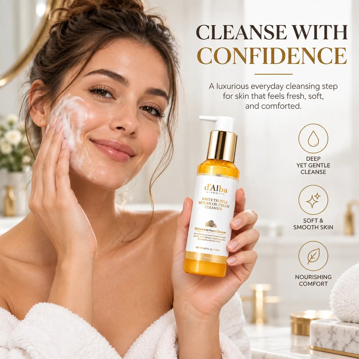 d'Alba White Truffle Return Oil Cream Cleanser 150ml