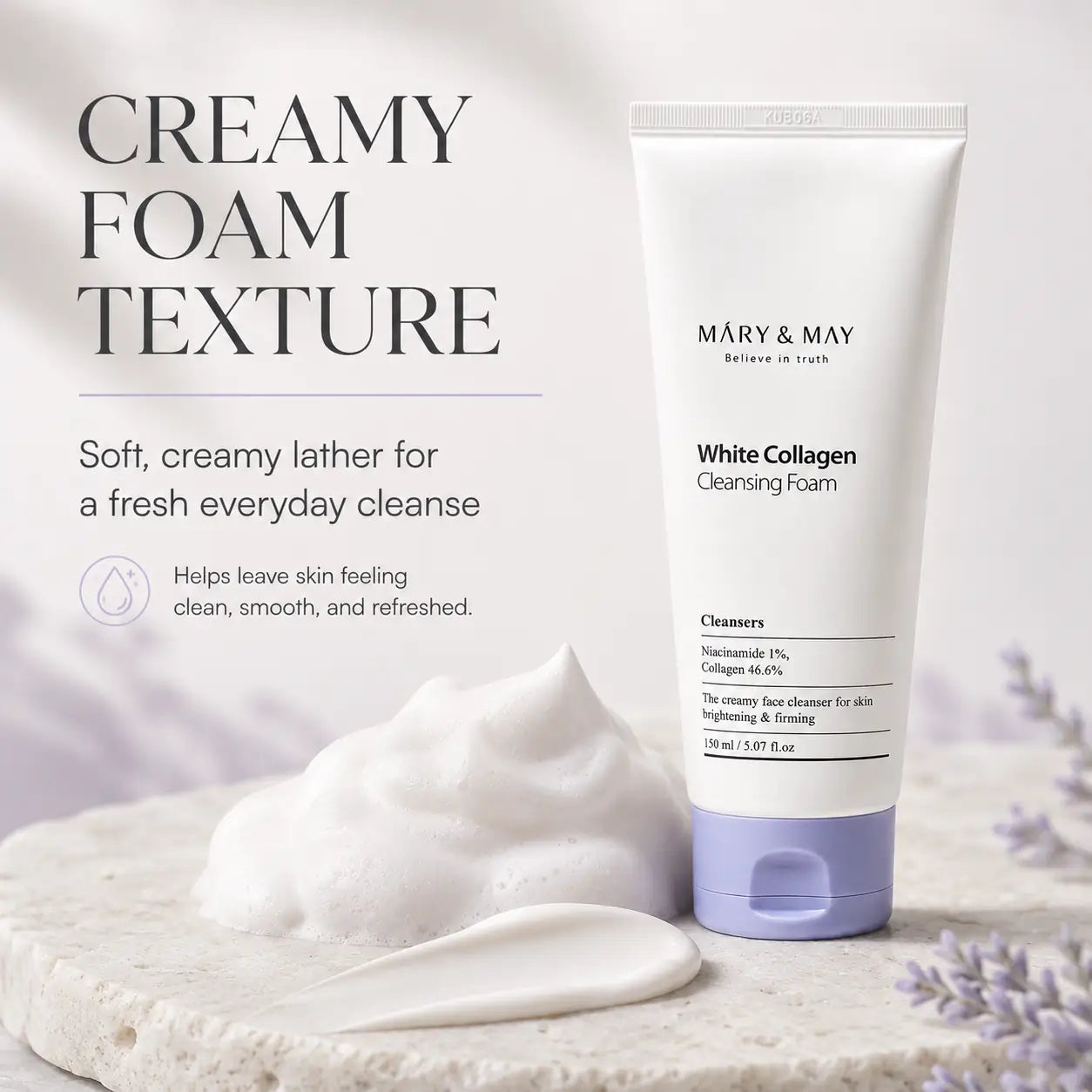 Mary&May White Collagen Cleansing Foam 150ml