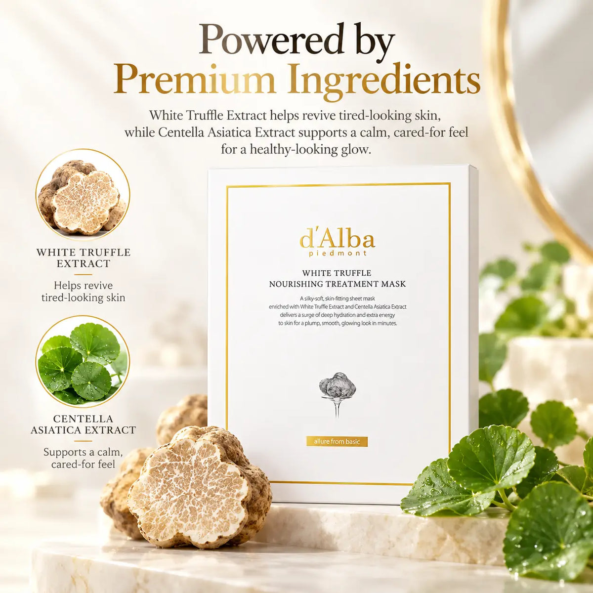 d'Alba White Truffle Nourishing care Mask x 5pcs 25ml X 5ea 25ml 5ea 5pcs