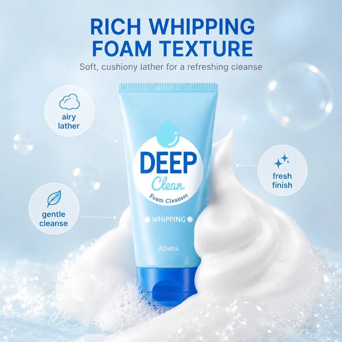 A'pieu Deep Clean Foam Cleanser [Whipping] 130ml