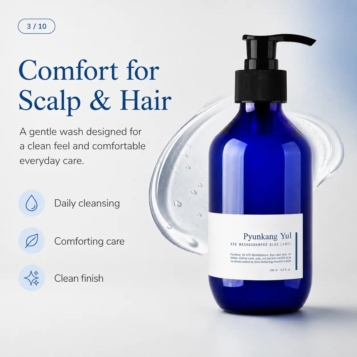 Pyunkang Yul Ato Wash & Shampoo Blue Label 350ml
