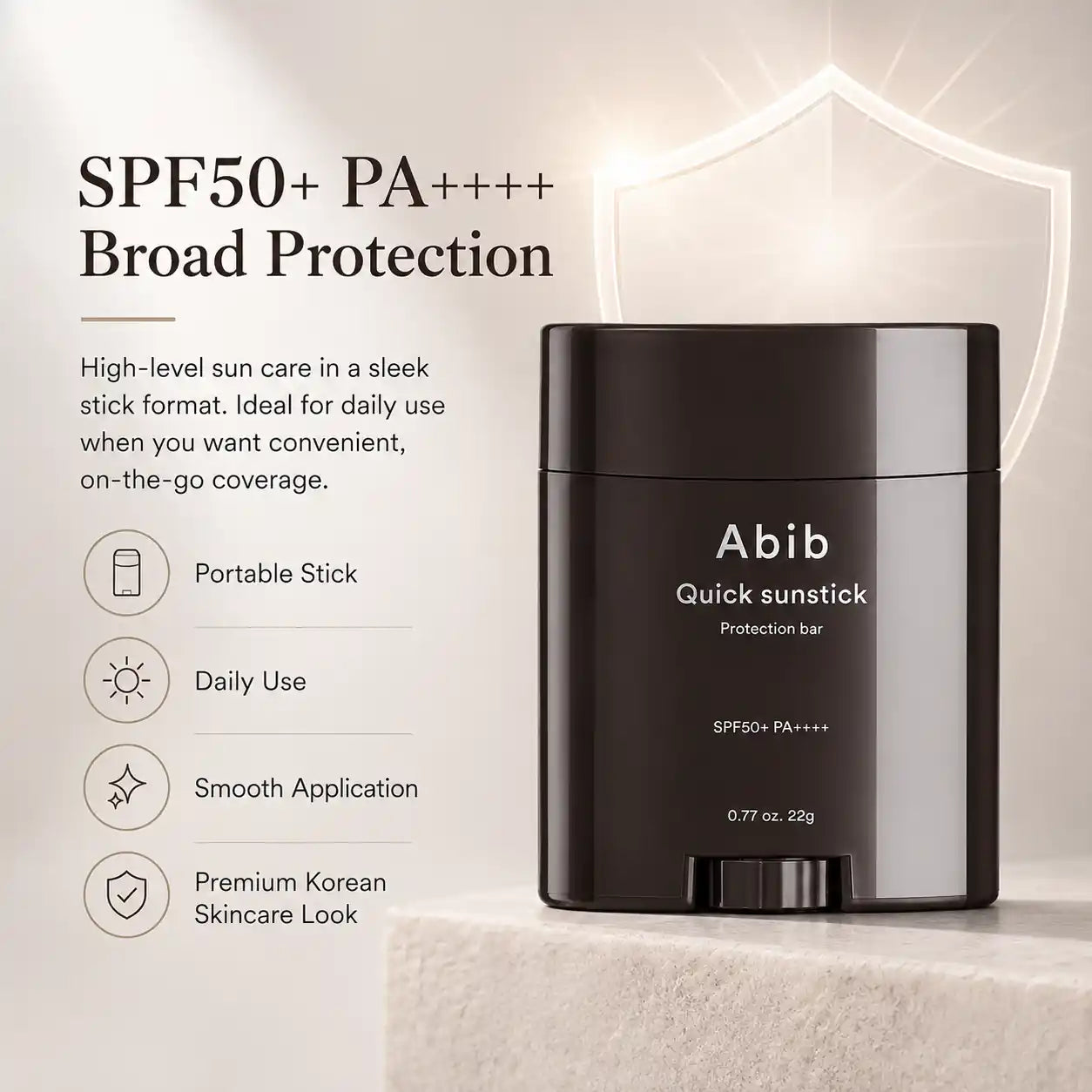 Abib Quick Sunstick Protection Bar SPF50+ PA++++ 22g