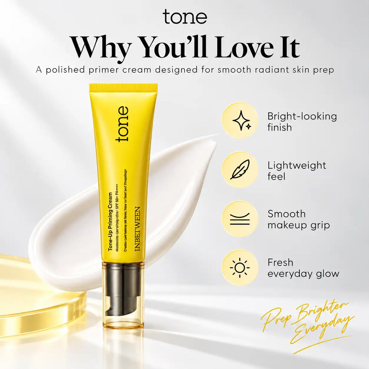 BLITHE Inbetween Tone Up Priming Cream SPF40+ PA+++ 30ml