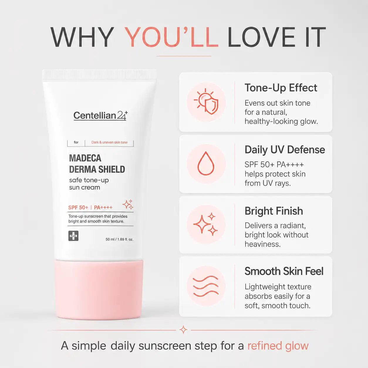 Centellian24 Derma Shield Tone Up Sun Cream 50ml