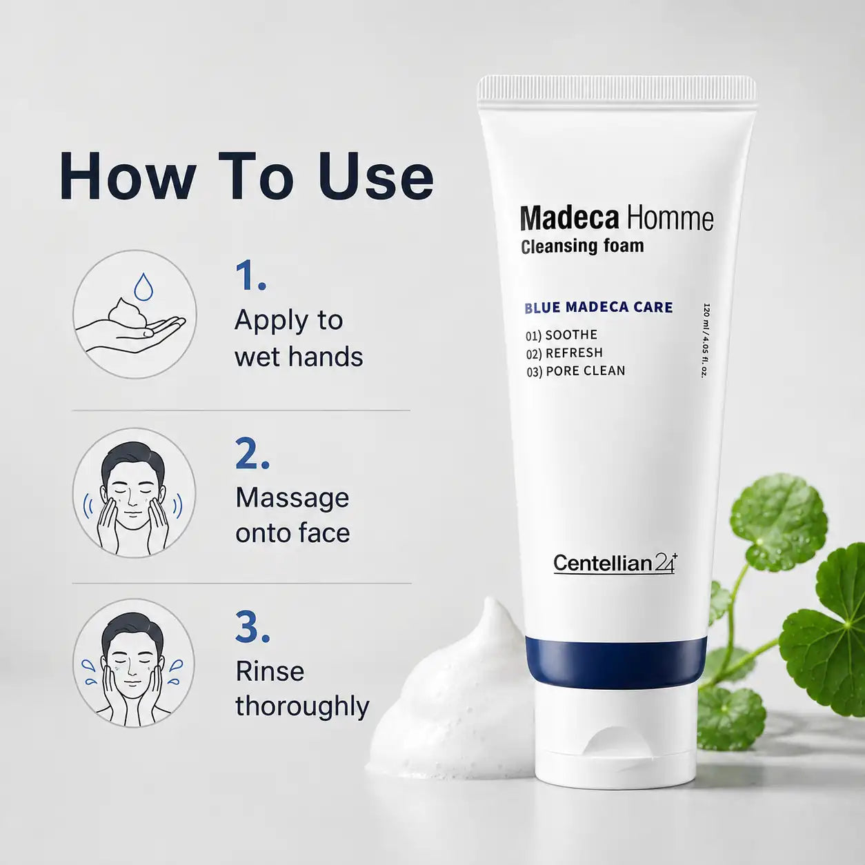 Centellian24 Madeca Homme Cleansing Foam 120ml