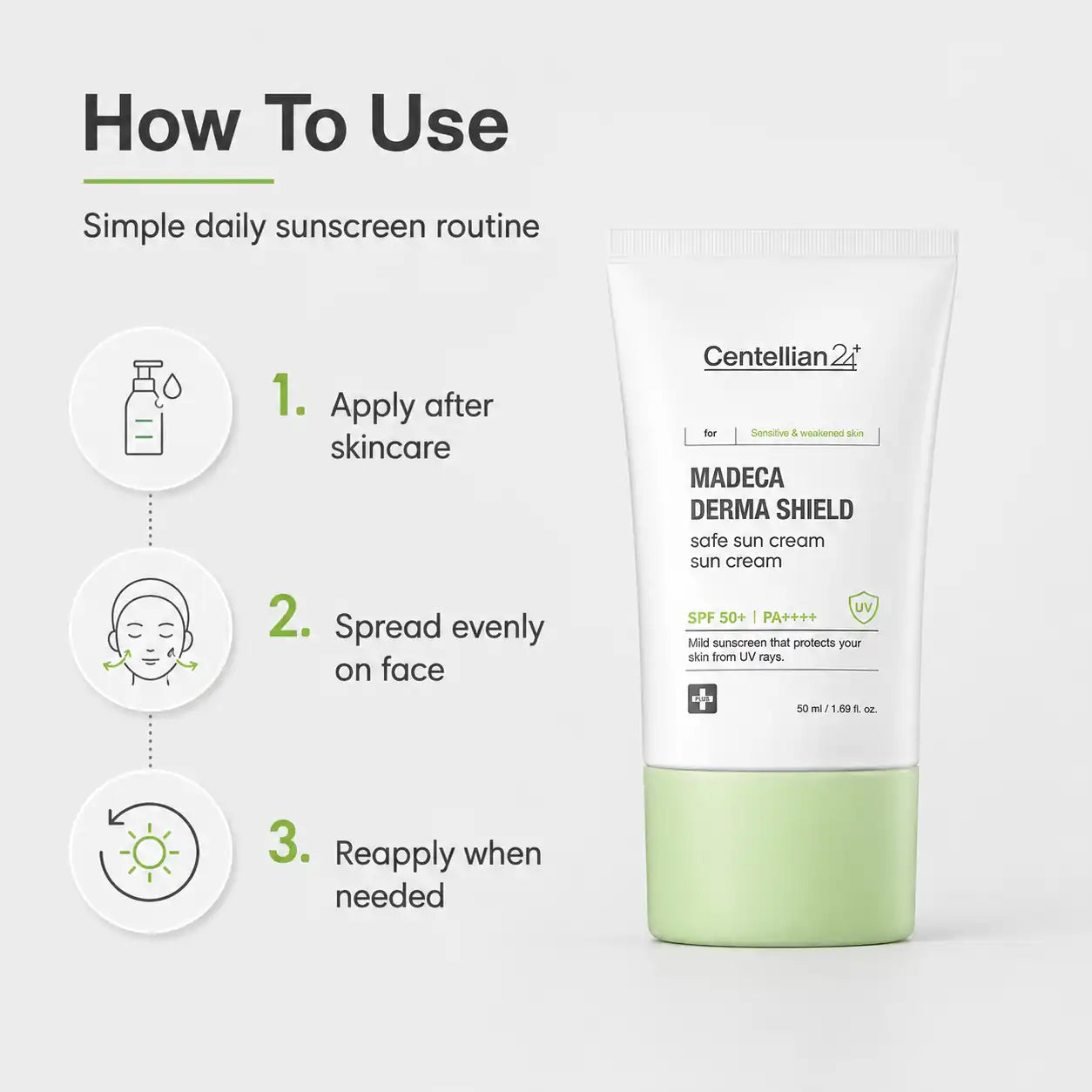 Centellian24 Madeca Derma Shield Sun Cream 50ml