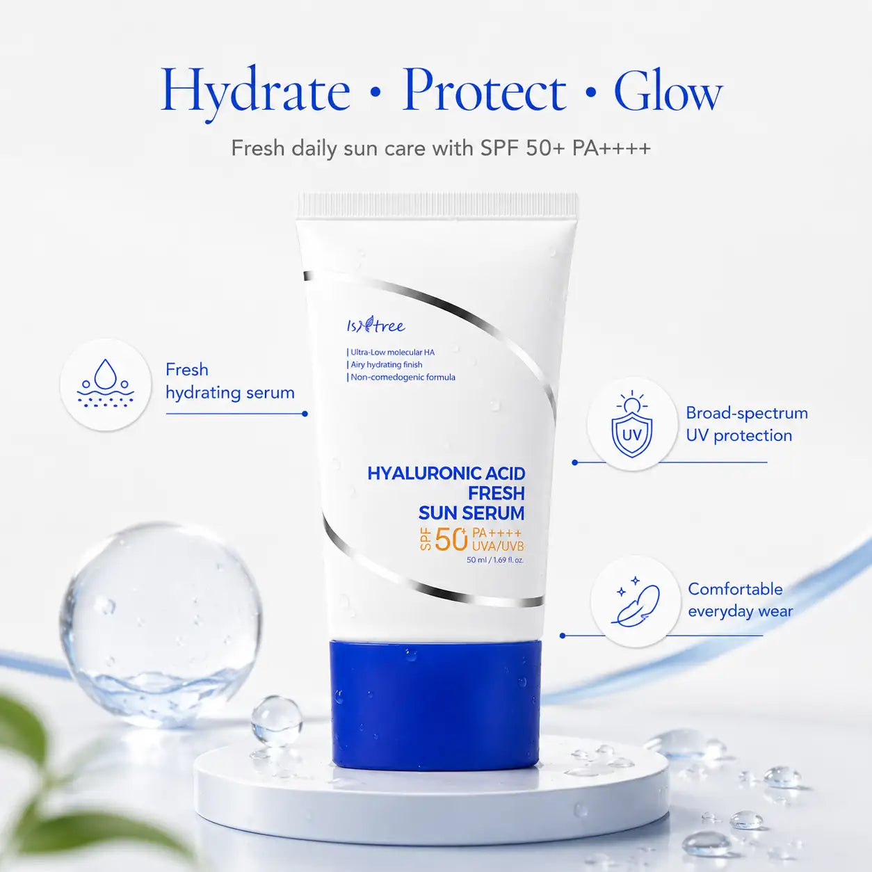Isntree Hyaluronic Acid Fresh Sun Serum 50ml