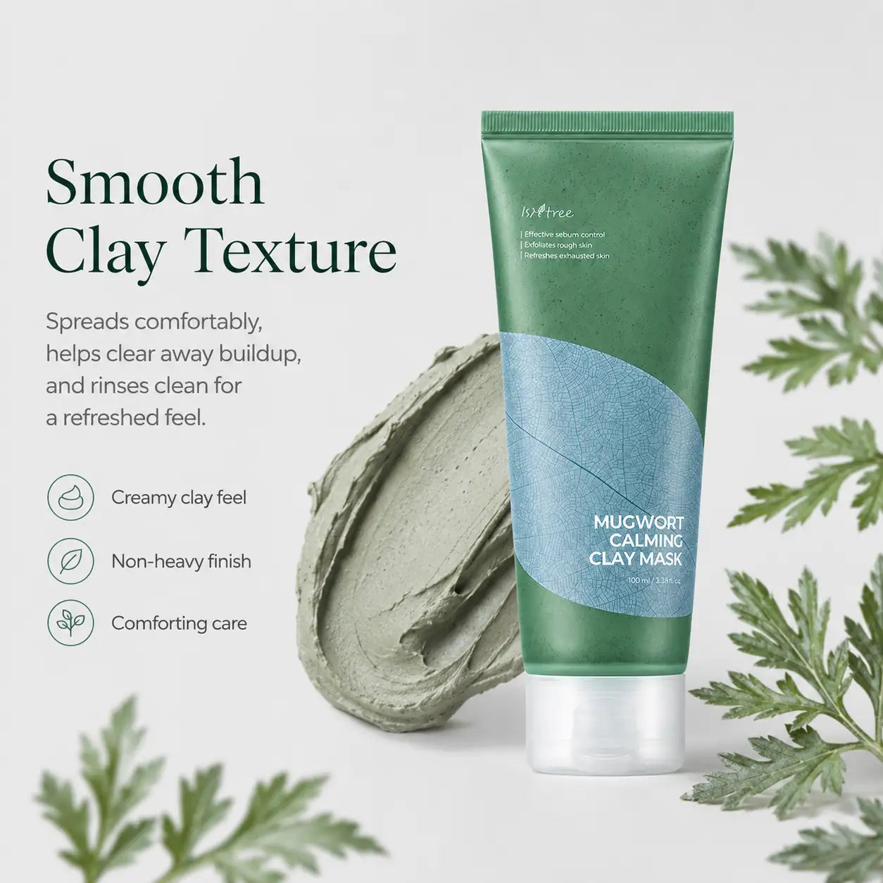 Isntree Mugwort Calming Clay Mask 100ml