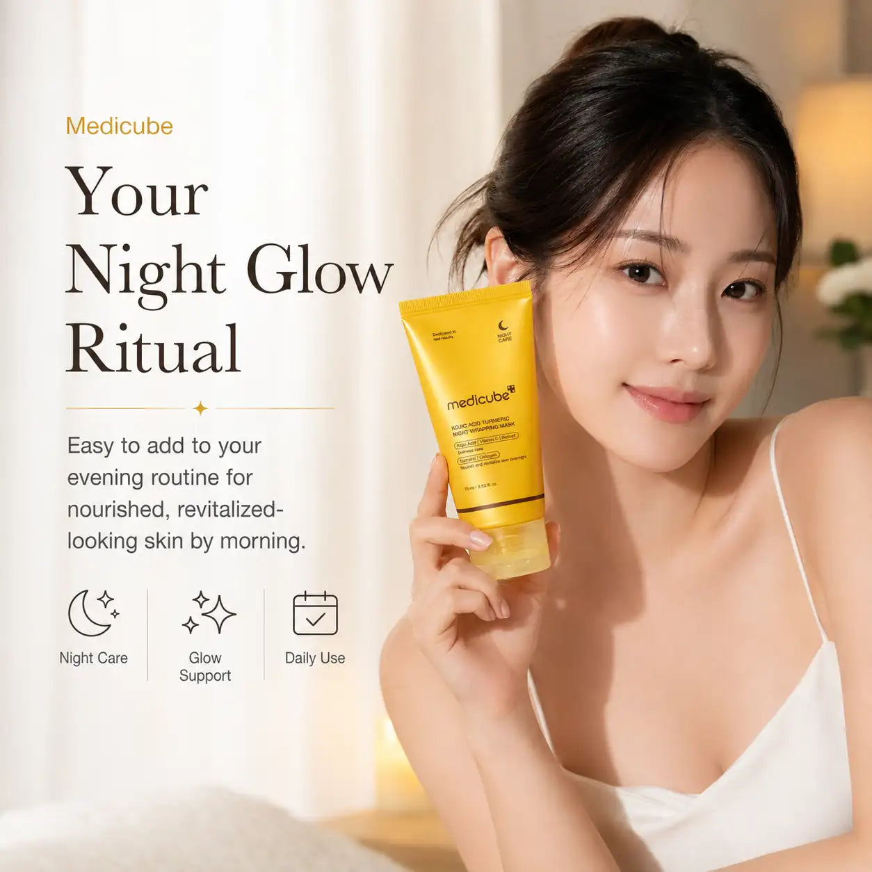 Medicube Kojic Acid Turmeric Night Wrapping Mask 75ml