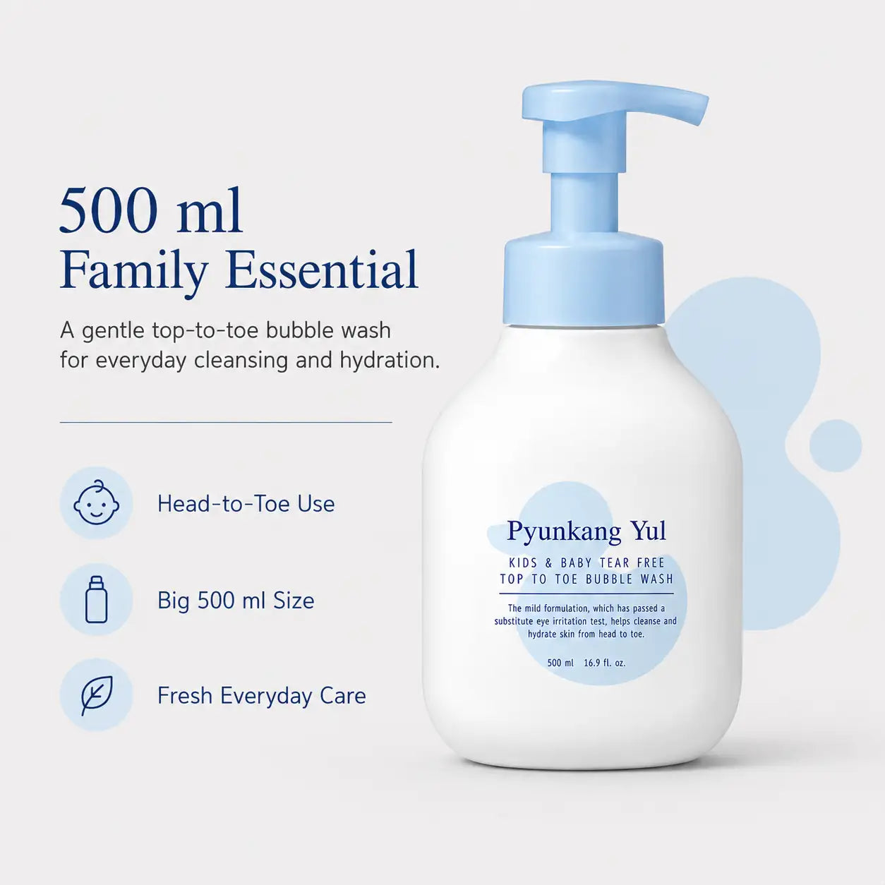 Pyunkang Yul Kids & Baby Top to Toe Bubble Wash 500ml