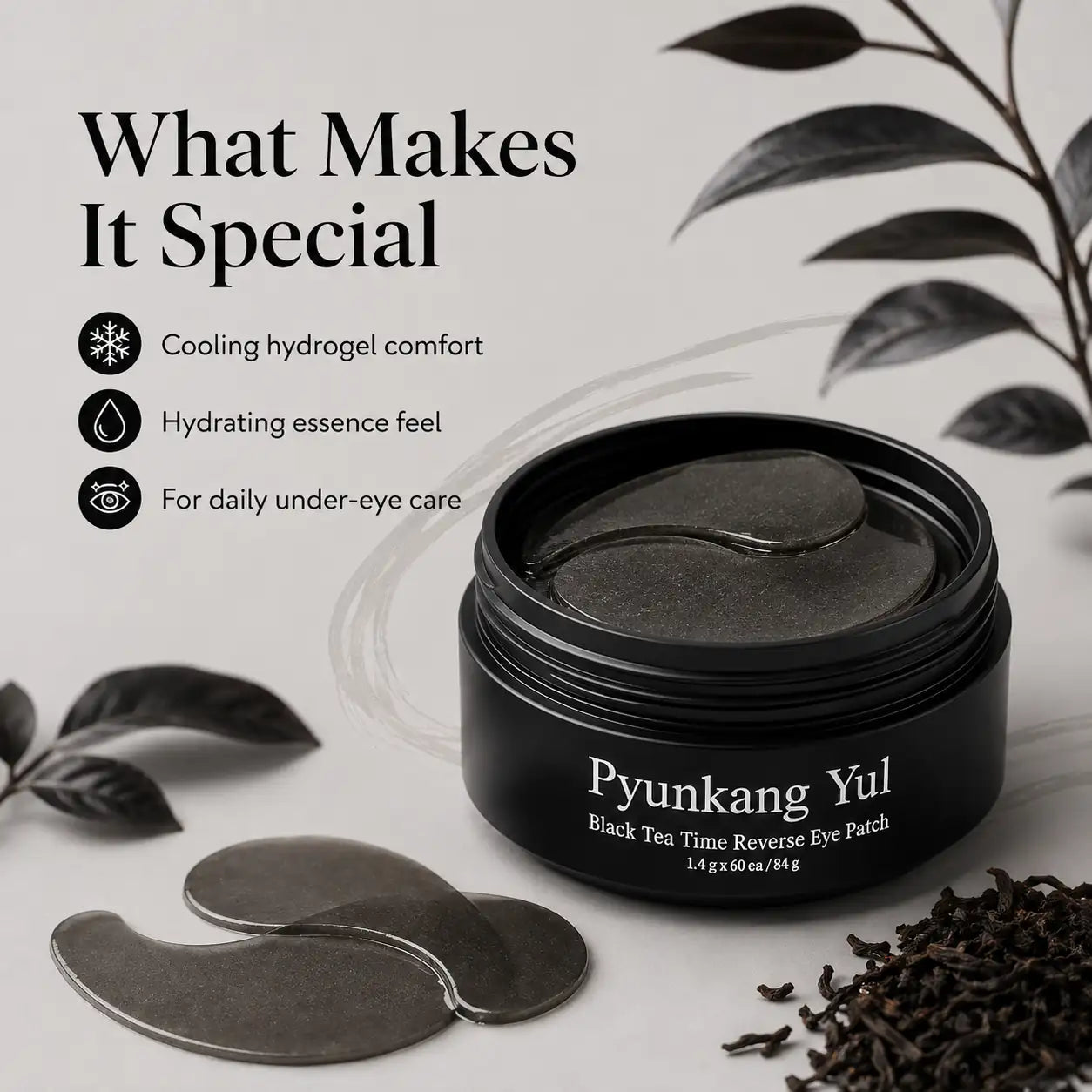 Pyunkang Yul Black Tea Time Reverse Eye Patch 84g 60ea
