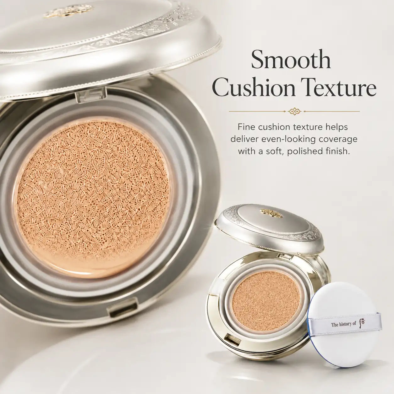 The History of Whoo Gongjinhyang Radiant White Moisture Cushion Foundation 2EA