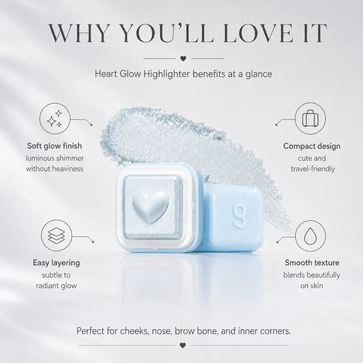 Colorgram Milk Bling Heartlighter 06 Bubbles Blue