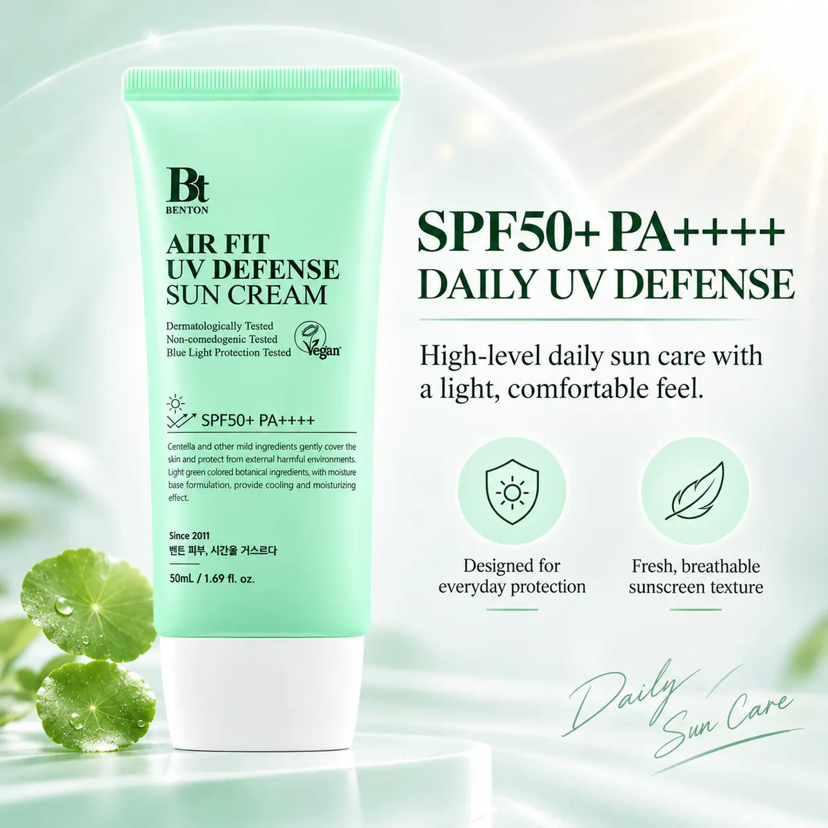 Benton Air Fit UV Defense Sun Cream SPF50+ PA++++ 50ml