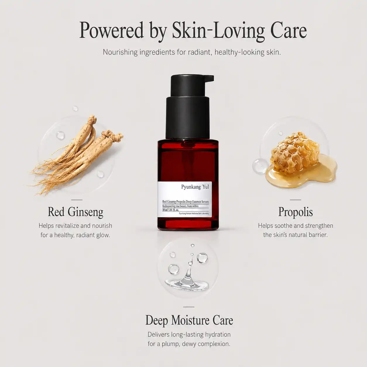 Pyunkang Yul Red Ginseng Propolis Deep Essence Serum 30ml