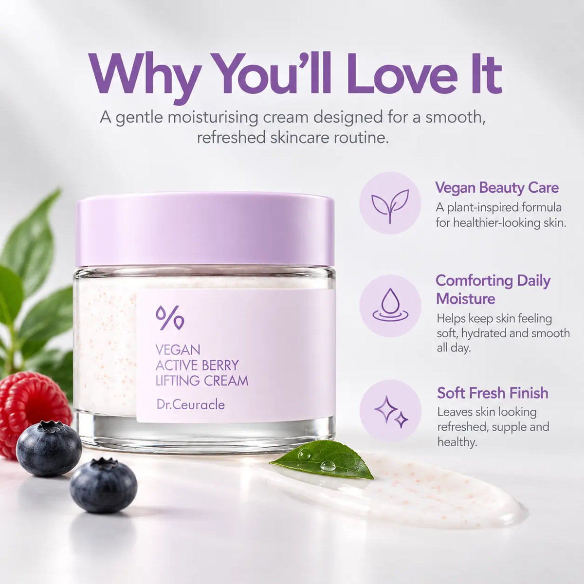 Dr. Ceuracle Vegan Active Berry Lifting Cream 75g