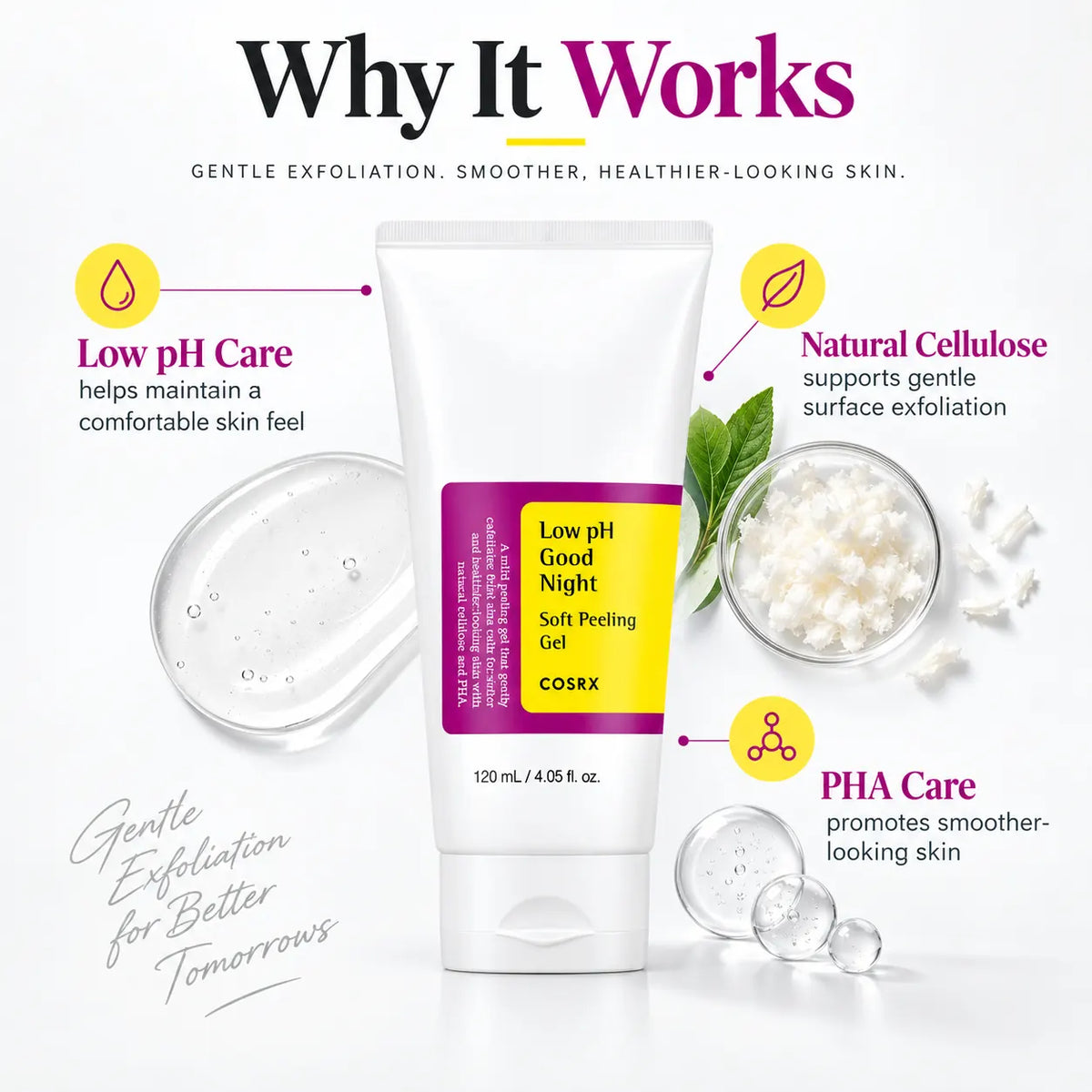 COSRX Low pH Good Night Soft Peeling Gel 120ml