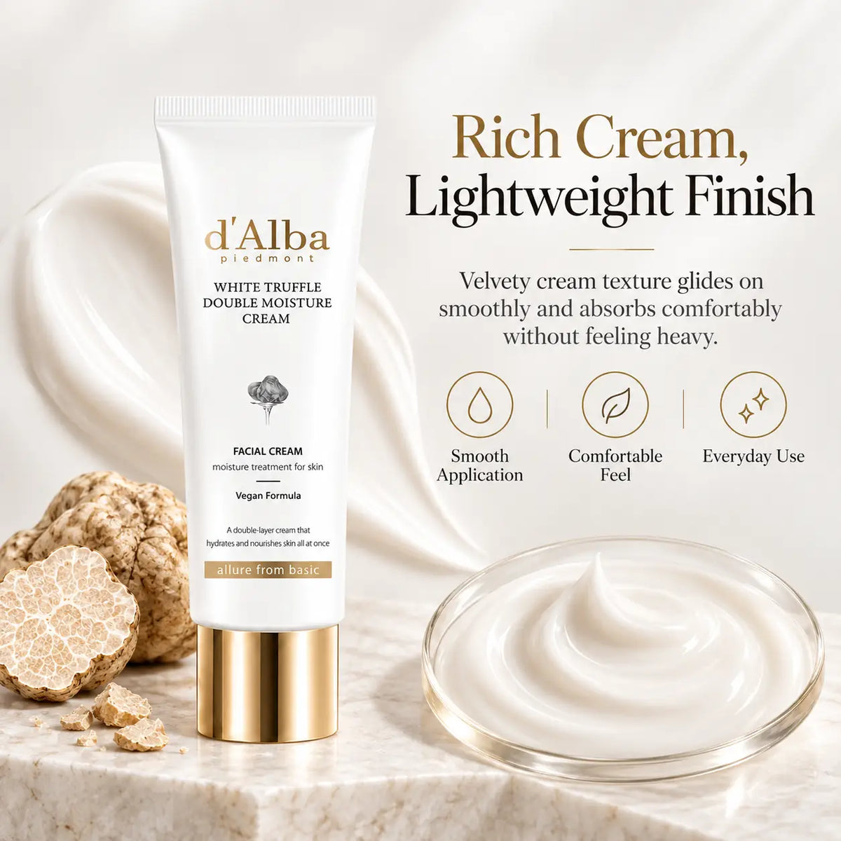 d'Alba White Truffle Double Moisture Cream 60ml