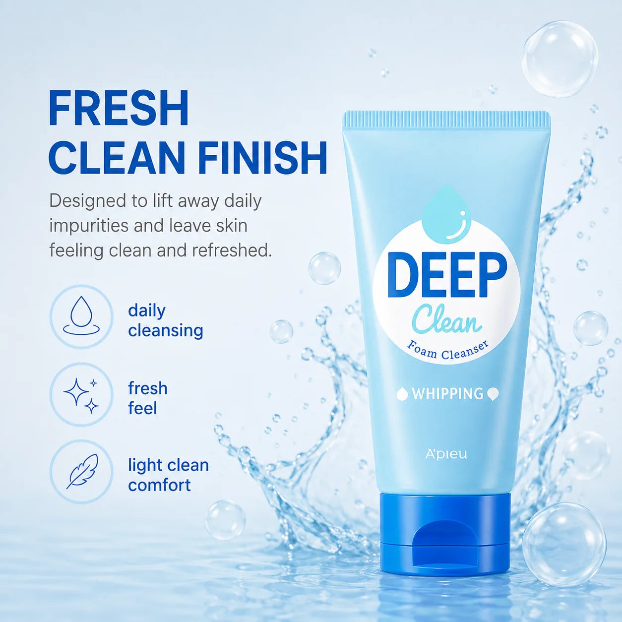 A'pieu Deep Clean Foam Cleanser [Whipping] 130ml